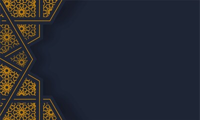 slamic Arabic  Ornament Border Luxury Abstract  Background with Copy Space area	