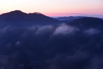 Sea of clouds in early morning