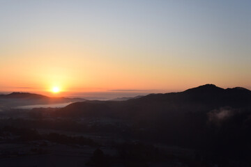 Sea of clouds in early morning