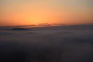 Sea of clouds in early morning