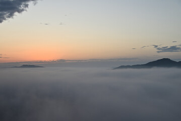 Sea of clouds in early morning