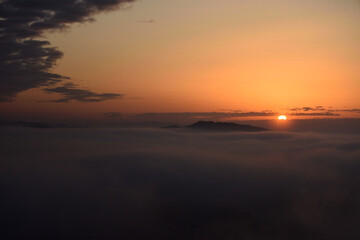 Sea of clouds in early morning