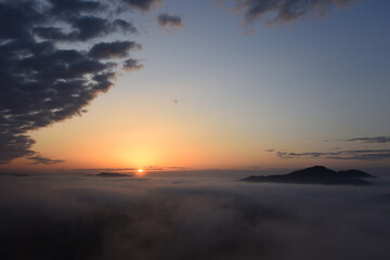 Sea of clouds in early morning