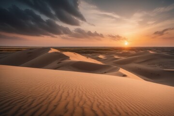 Fototapeta na wymiar a Scenic view of desert against sky