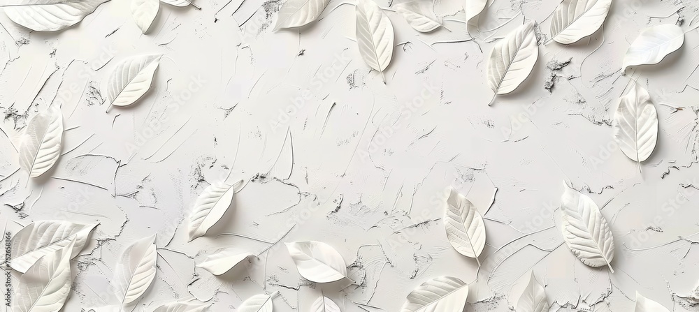 Poster minimalistic white autumn abstract background with beautiful design elements and serene atmosphere
