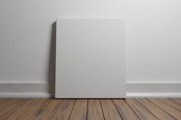 Blank Canvas against wall