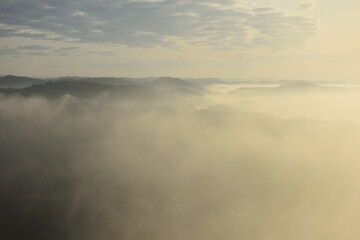Sea of clouds in early morning