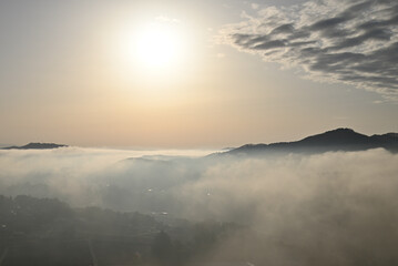 Sea of clouds in early morning