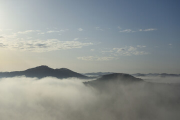 Sea of clouds in early morning