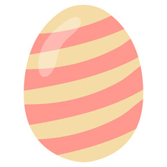 Pastel Flat Easter Egg Element Illustration
