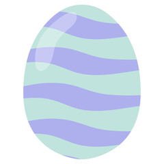 Pastel Flat Easter Egg Element Illustration