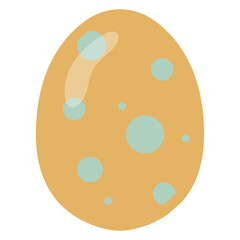 Pastel Flat Easter Egg Element Illustration