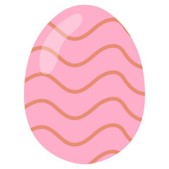 Pastel Flat Easter Egg Element Illustration