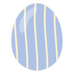 Pastel Flat Easter Egg Element Illustration