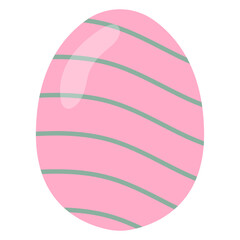 Pastel Flat Easter Egg Element Illustration
