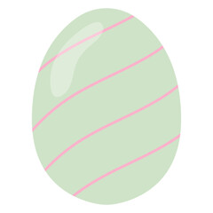 Pastel Flat Easter Egg Element Illustration