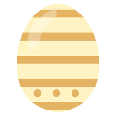 Pastel Flat Easter Egg Element Illustration