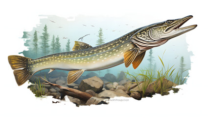 Obraz premium Northern Pike
