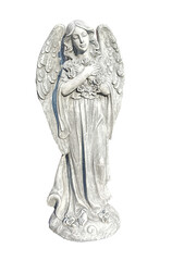 Praying Angel with Crossed Hands PNG transparent background