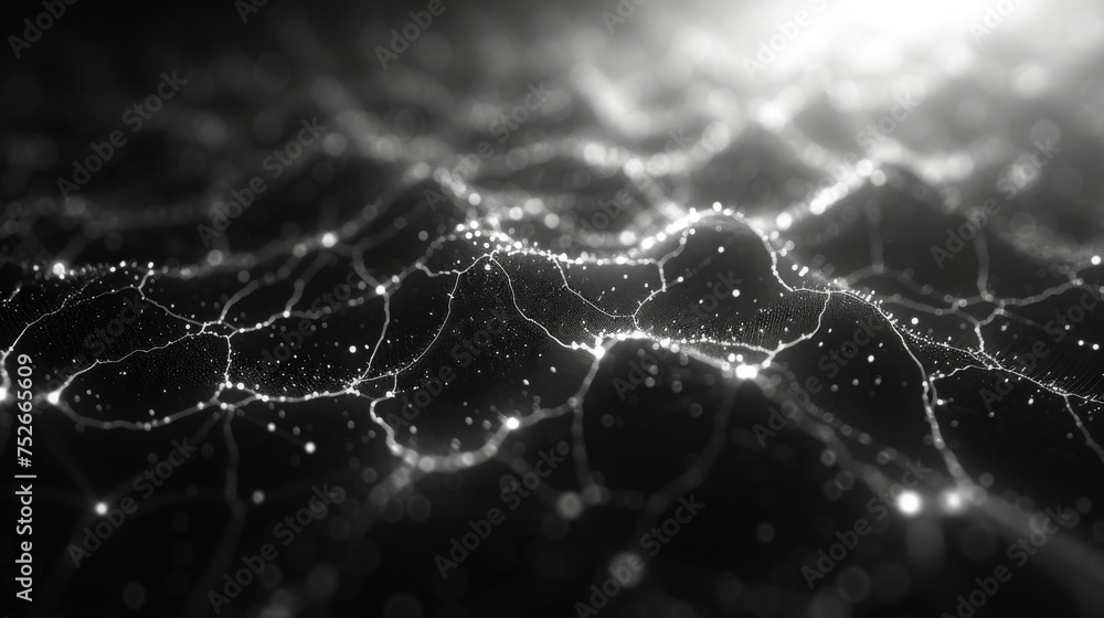 Poster a mazelike network of interconnected lines and data points illustrates the complex and everevolving 