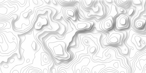 Lines Topographic contour lines vector map seamless pattern. Geographic mountain relief. Abstract lines background. Contour maps. Vector illustration, Topo contour map design. - obrazy, fototapety, plakaty