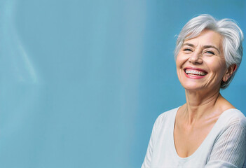 Portrait of a beautiful smiling senior woman