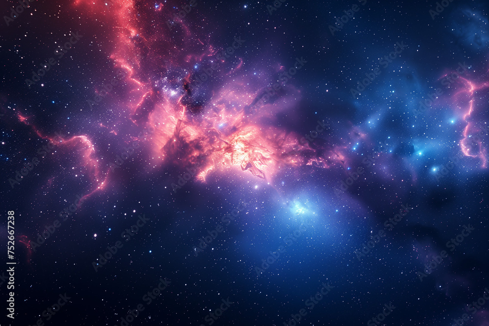 Wall mural stars nebula and galaxy