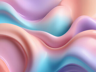 Abstract Liquid Pastel Gradient Background. A smooth and colorful abstract background with a pastel gradient of blended liquid colors.