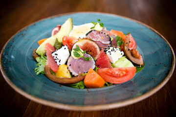 Ahi Tuna Healthy Eating Vegetable Salad
