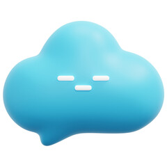 speech 3d render icon illustration