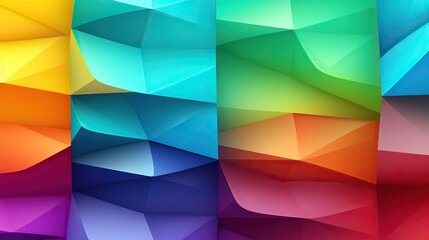 Multicolor abstract polygonal template. rainbow vector abstract mosaic pattern. Sample with polygonal shape. Triangle pattern for business design, - obrazy, fototapety, plakaty