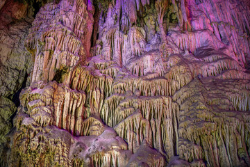 Reed Flute Cave, an underground cave in Guilin, China