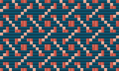 Seamless traditional woven pattern called Anyaman
