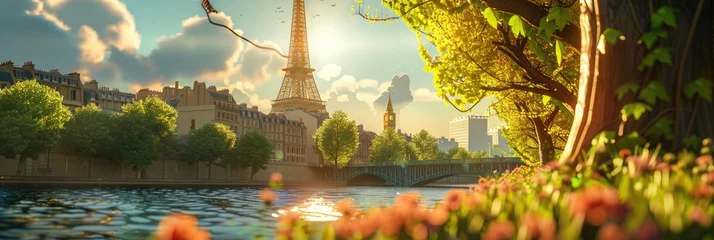Poster paris france Adorable cute appealing 3Ds © Miyanto