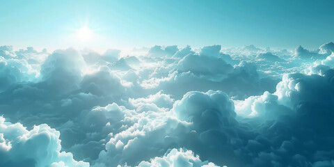Fototapeta na wymiar Overhead view of majestic clouds