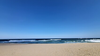 a quiet winter sea wave