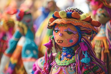 Imagine lead dolls as harmonious inhabitants of a universe filled with diverse and vivid colors