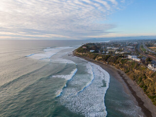 Golden Hour Aerial Drone Image of Encinitas California