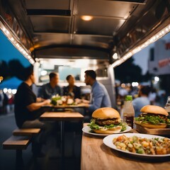 dinner time, food truck