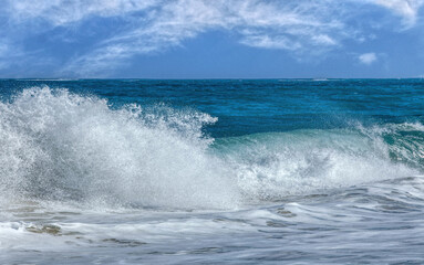 Beautiful and colorful waves in Perth Western Australia	