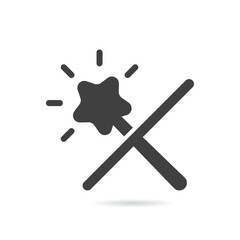 Vector Isolated No Magic Wand Icon