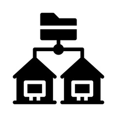 online work glyph icon
