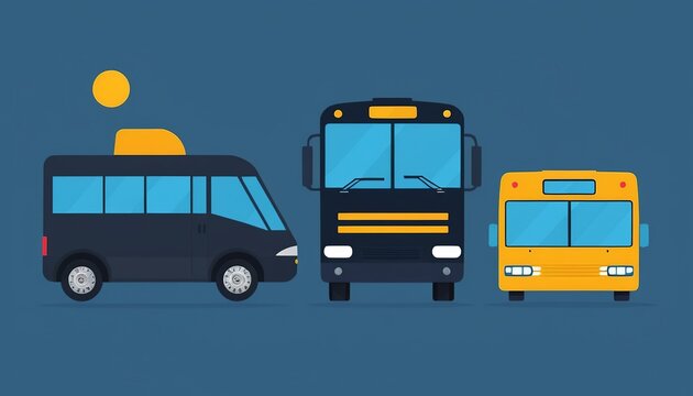 Bus Illustration Sign: Icon Vector Design