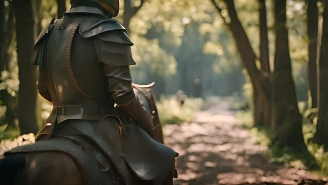 Medieval Knight on Horse Generative AI
