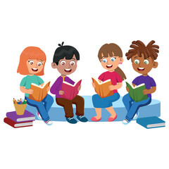 children in different situations
