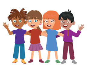 children in different situations
