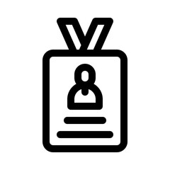 id card line icon