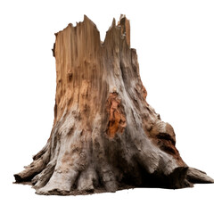 Dead tree isolated on white background. High quality clipping mask.