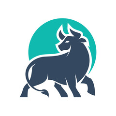 Strong Bull Logo Icon 