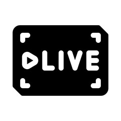 live glyph icon